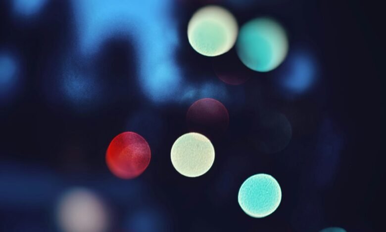 vibrant lens flare effect