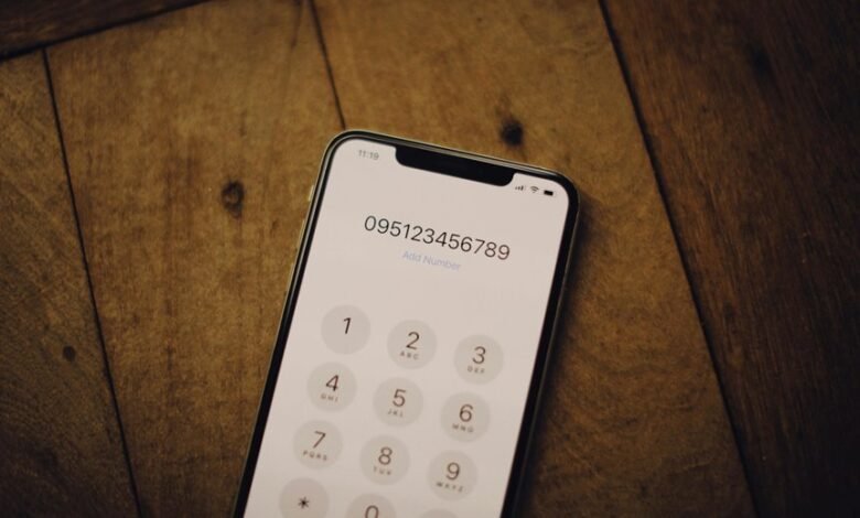 phone numbers listed for network record check