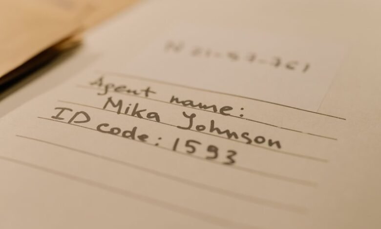 track numbers and registry files identified
